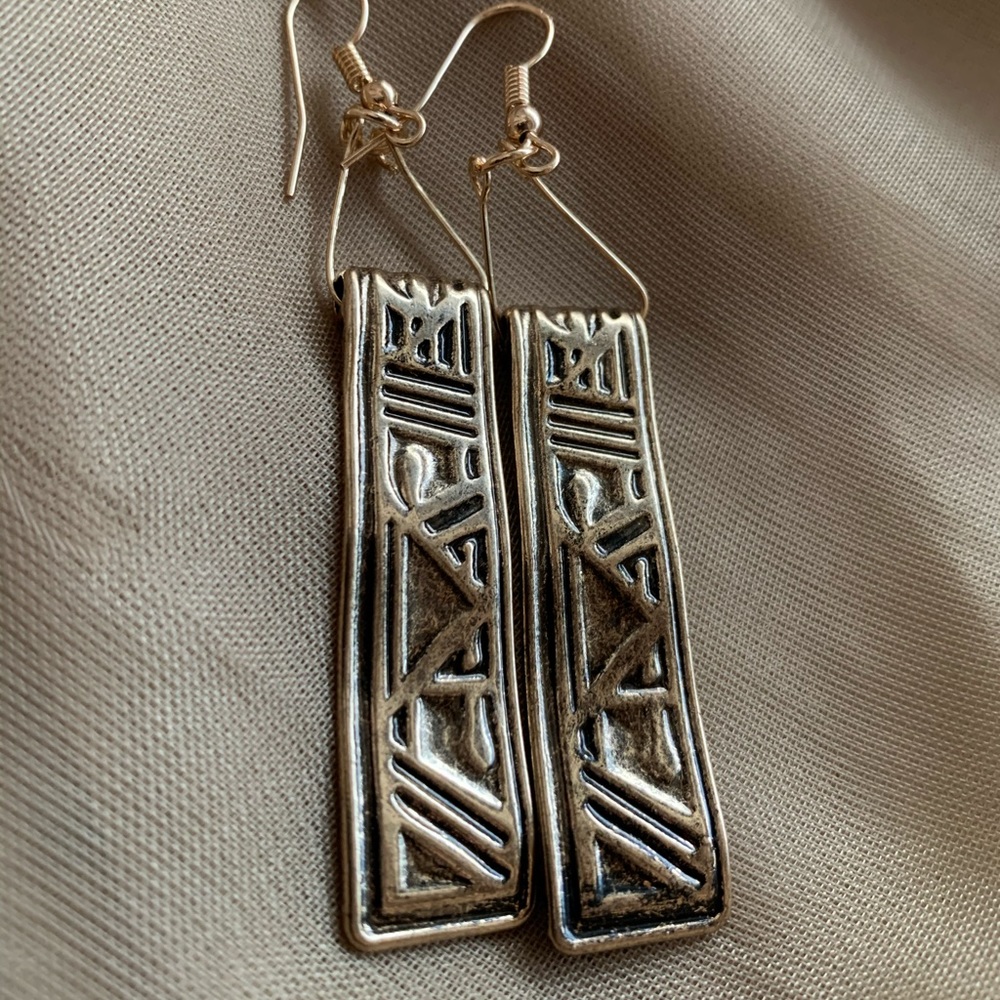 Royalty Gold Aztec Earring